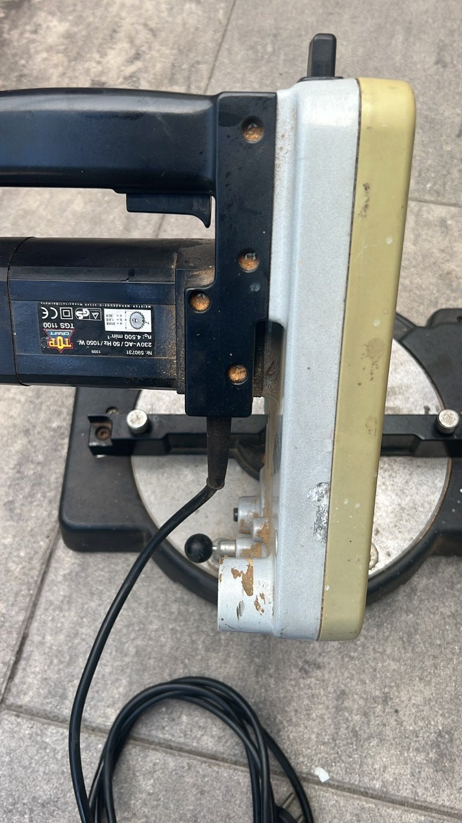 Top Craft TGS 1100 Afkort- en Verstekzaag 1050W, Doe-het-zelf en Verbouw, Ophalen