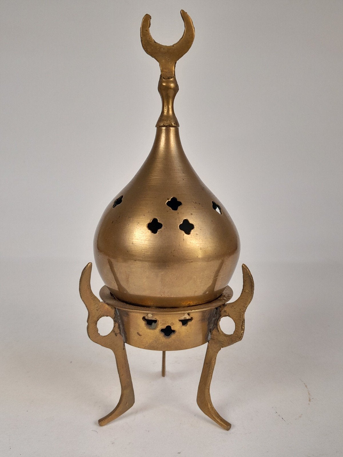 Vintage oosterse wierookbrander voor wierook korrels kegels, Ophalen of Verzenden, Koper