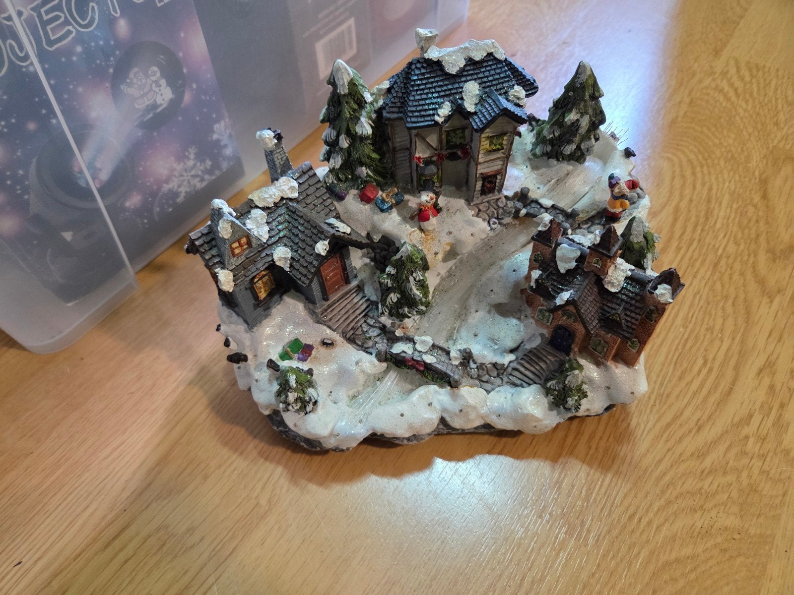 Kerst huisje met verlichting, Ophalen, Gebruikt