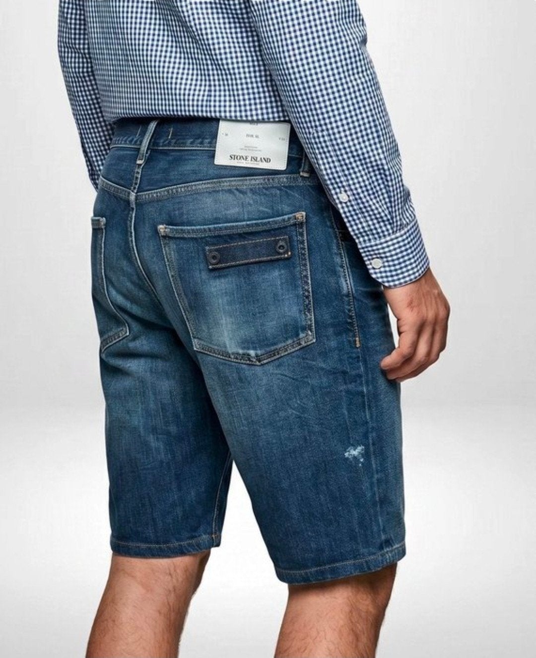 Stone Island Exclusive Premium Bermuda shorts, Kleding | Heren, Spijkerbroeken en Jeans, Blauw, W32 (confectie 46) of kleiner
