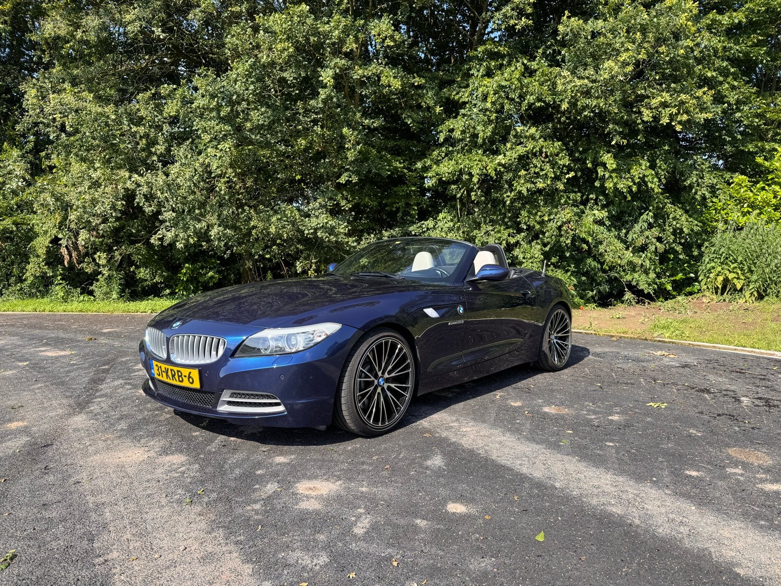 BMW Z4 3.5i | CARPLAY | LEDER | STOEL/STUUR VERWARMING, Auto's, Automaat, Achterwielaandrijving, Cabriolet, Blauw