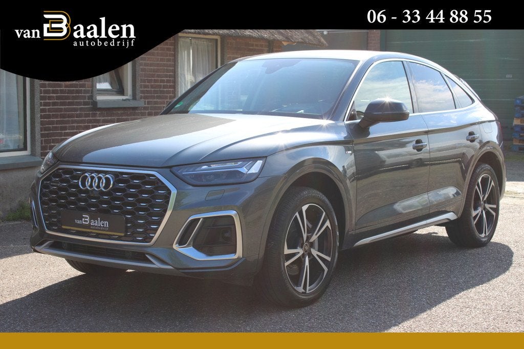Audi Q5 Sportback 55 TFSI e S edition SOh 92,9% S-LINE LEER, Auto's, Audi, Bedrijf, Te koop, Q5, 4x4, ABS, Achteruitrijcamera