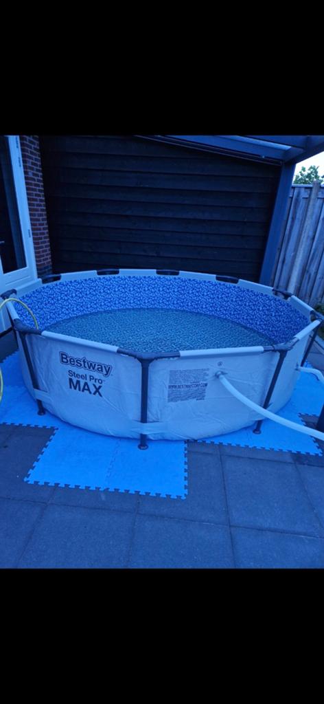 Bestway zwembad breedte 3.05m, Ophalen, Minder dan 80 cm, Rond, 300 cm of meer