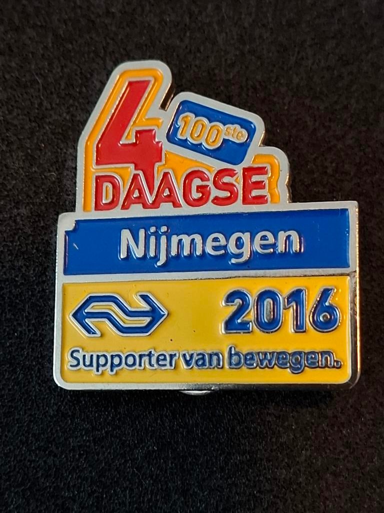 Pin NS zomerfeesten 100e vierdaagse, Ophalen of Verzenden, Nieuw, Transport
