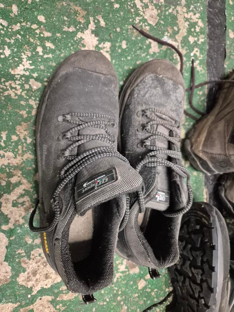 Gedragen grijze werkschoenen, maat 48/50 (M), Kleding | Heren, Broeken en Pantalons, Zo goed als nieuw, Maat 48/50 (M), Grijs