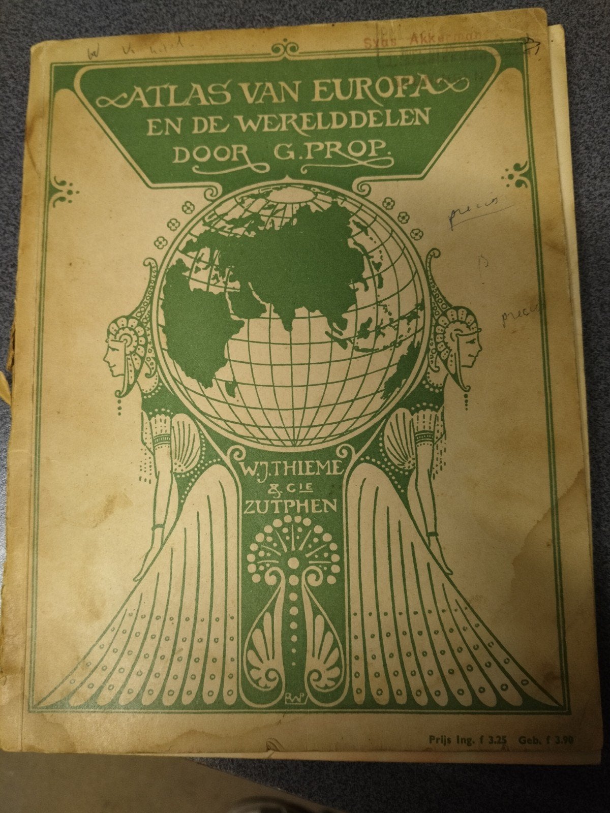 Atlas van Europa door G.Prop, Boeken, Ophalen of Verzenden, 1800 tot 2000, Europa Overig, Overige atlassen