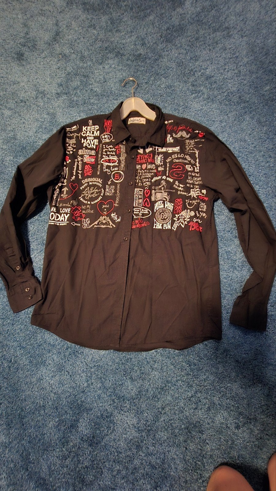 Desigual Heren Blouse Maat XL Zwart, Desigual, Zwart, Ophalen of Verzenden, Gedragen