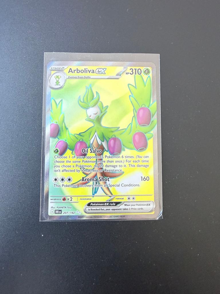 Pokémon Kaart – Arboliva ex 207/182 – Near Mint, Ophalen of Verzenden, Zo goed als nieuw