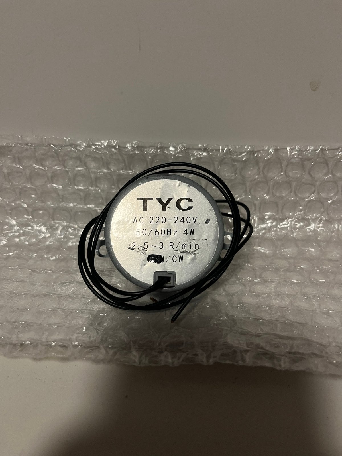 TYC AC 220-240V 50/60Hz 4W Motor, Ophalen of Verzenden, Zo goed als nieuw