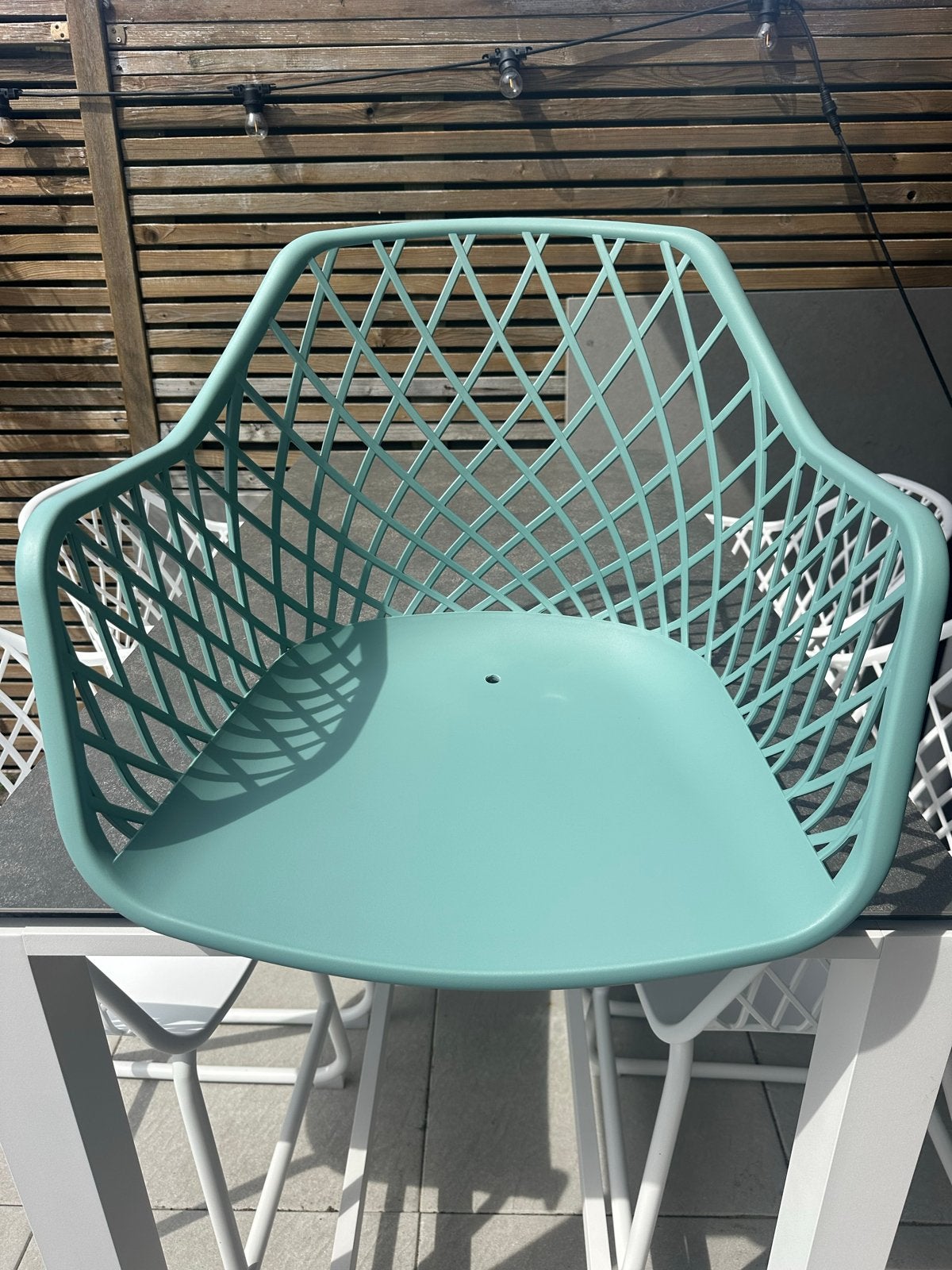 Nieuwe Utah tuinstoel - Azuur blauw, Ophalen, Nieuw, Kunststof