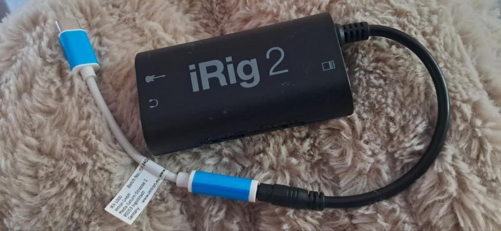 IK Multimedia iRig 2 gitaar interface voor mobiele apparaten, Ophalen of Verzenden, Gebruikt, Overige typen