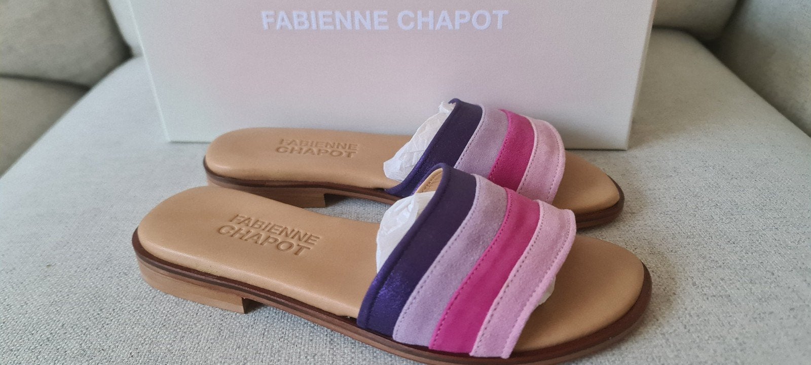 Nieuwe sandalen 37 roze paars Fabienne Chapot bright pink, Nieuw, Fabienne Chapot, Roze, Sandalen of Muiltjes