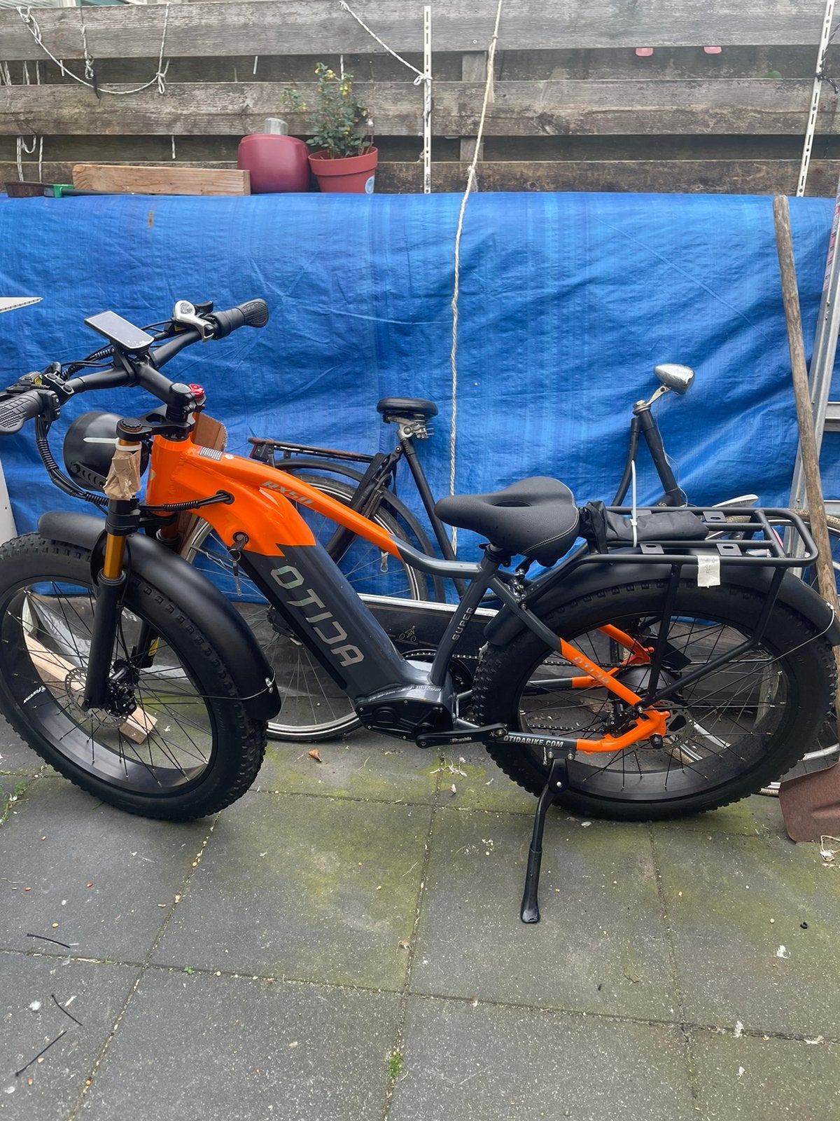26-inch elektrische fiets met dikke banden, Ophalen of Verzenden, Zo goed als nieuw, 26 inch of meer