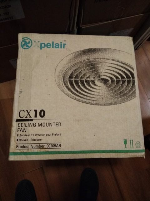 Xpelair plafondinbouwventilator CX10. Splinternieuw. € 50,-, Ophalen of Verzenden, Nieuw, Plafondventilator