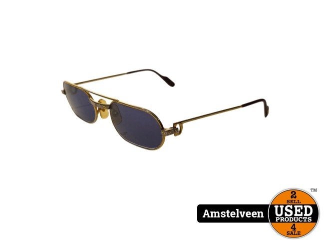 Cartier Santos Bril Metallo Dorato Vintage Goud Nette Staat, Cartier, Gebruikt, Support@cartier.com, 13 Rue de la Paix, 75002 Paris
France