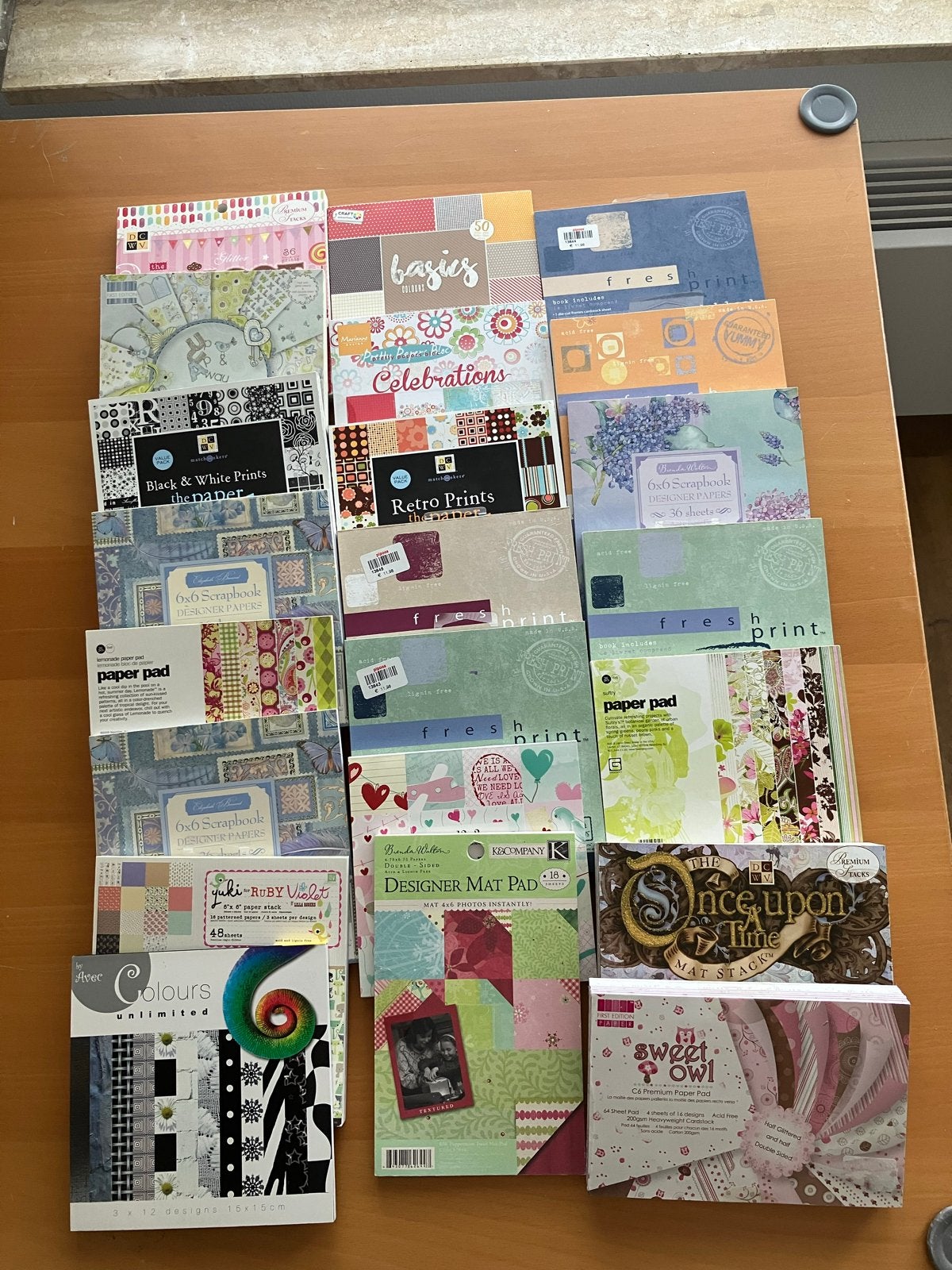 Grote collectie scrapbook papier en paper pads, Hobby en Vrije tijd, Scrapbooking, Ophalen of Verzenden, Nieuw, Papier of Karton