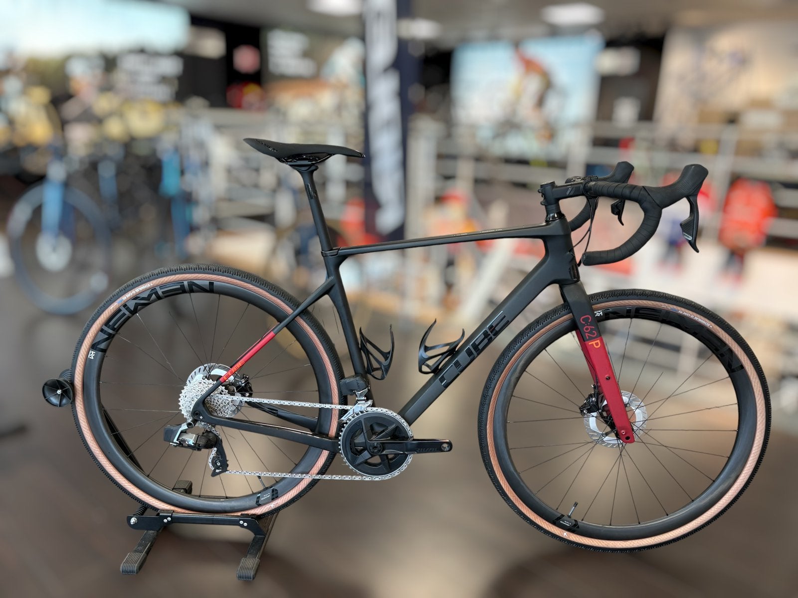 Cube Nuroad C:62, M, carbon gravelfiets, Sram AXS 2x12, Carbon, Cube, Zo goed als nieuw, Info