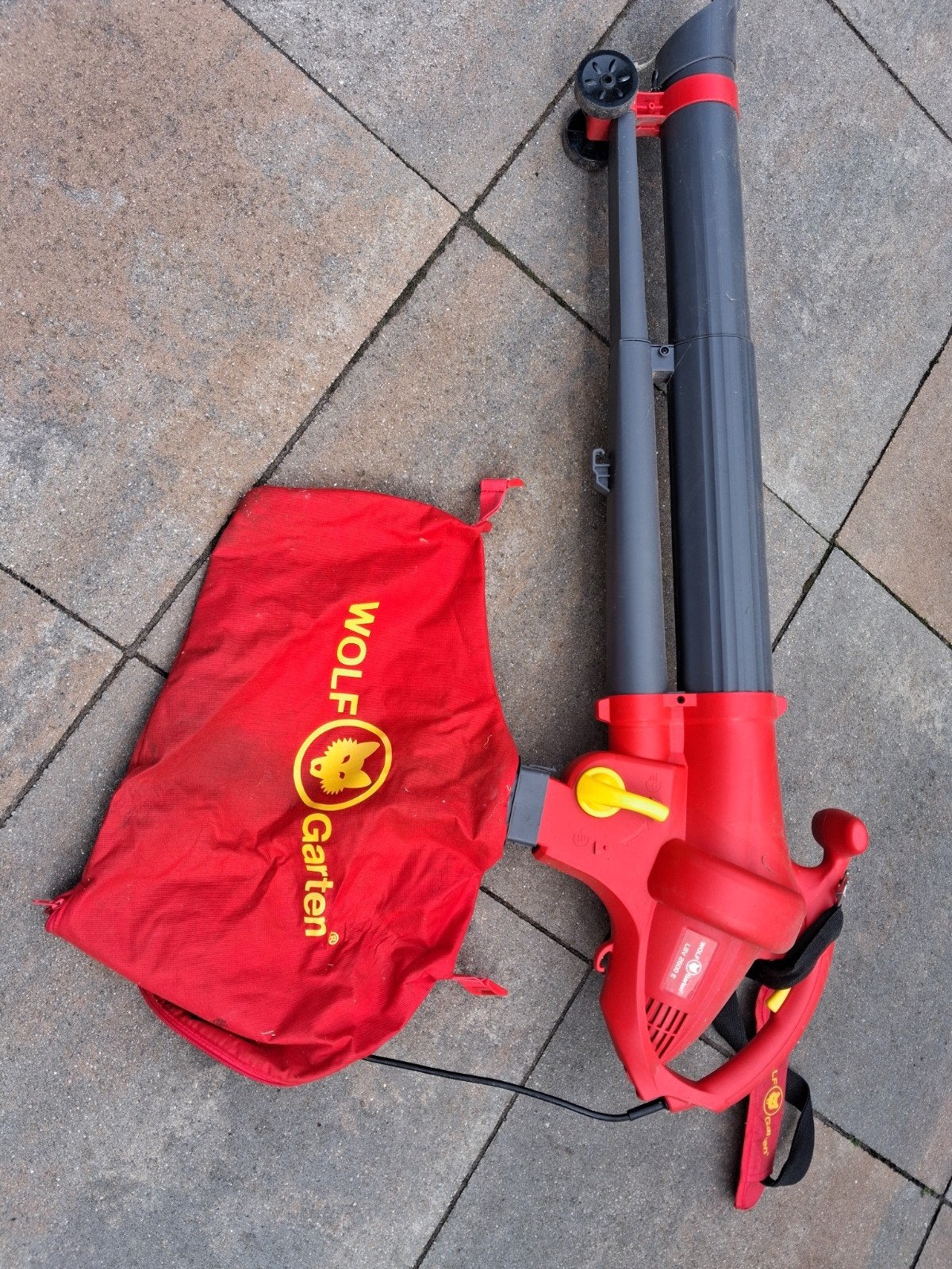 Wolf Garten Bladblazer/Zuiger met Opvangzak, Tuin en Terras, Bladblazers, Ophalen, Met opvangzak, Handgedragen, Elektrisch
