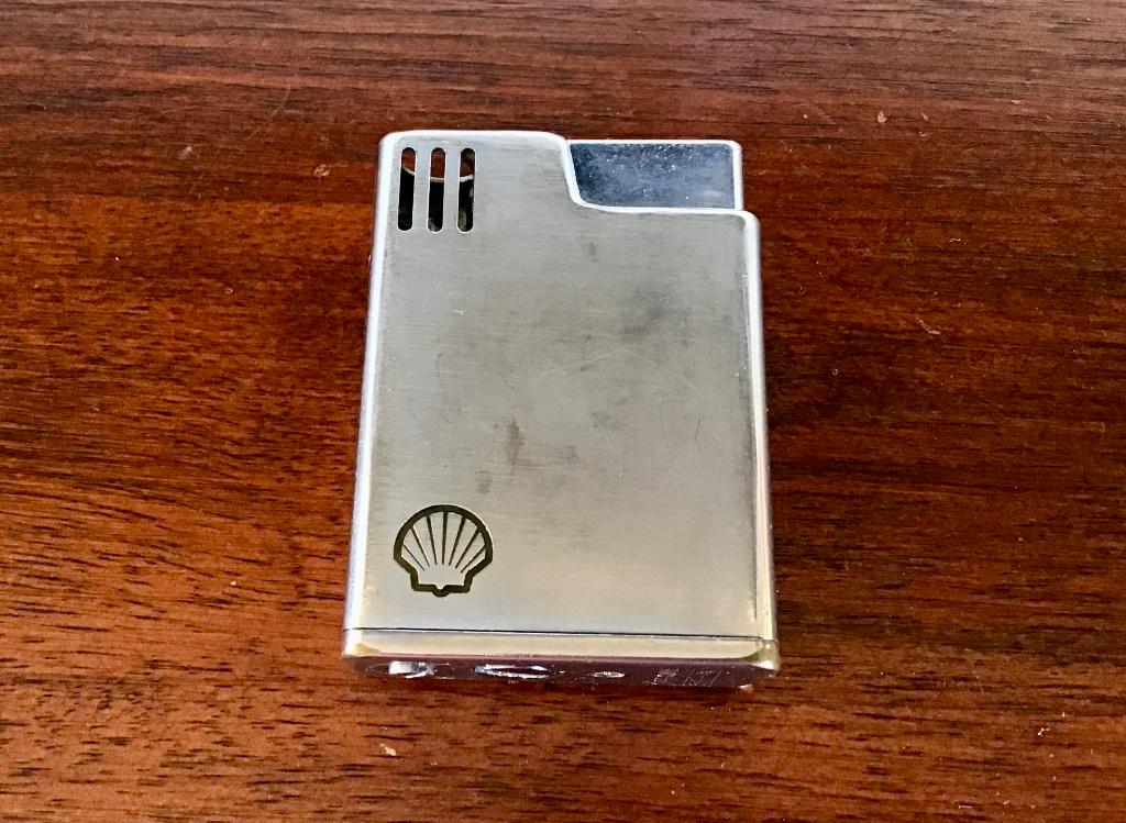 Vintage Sarome aansteker met Shell logo, Verzamelen, Ophalen of Verzenden, Gebruikt, Aansteker