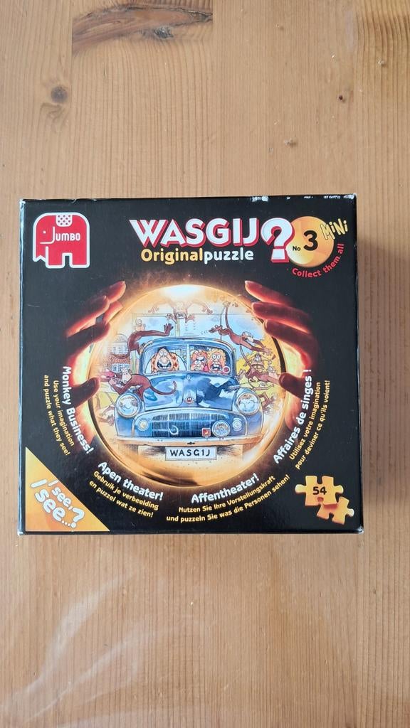Jumbo Wasgij Originalpuzzel No. 3 - Monkey Business, Ophalen of Verzenden, Minder dan 500 stukjes, Zo goed als nieuw, Legpuzzel