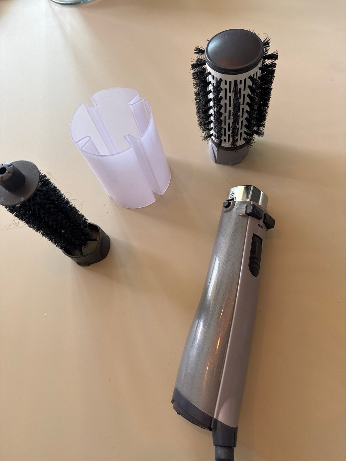 Keramische Krulborstel met 2 opzetstukken, Verzenden, Gebruikt, Haarverzorging