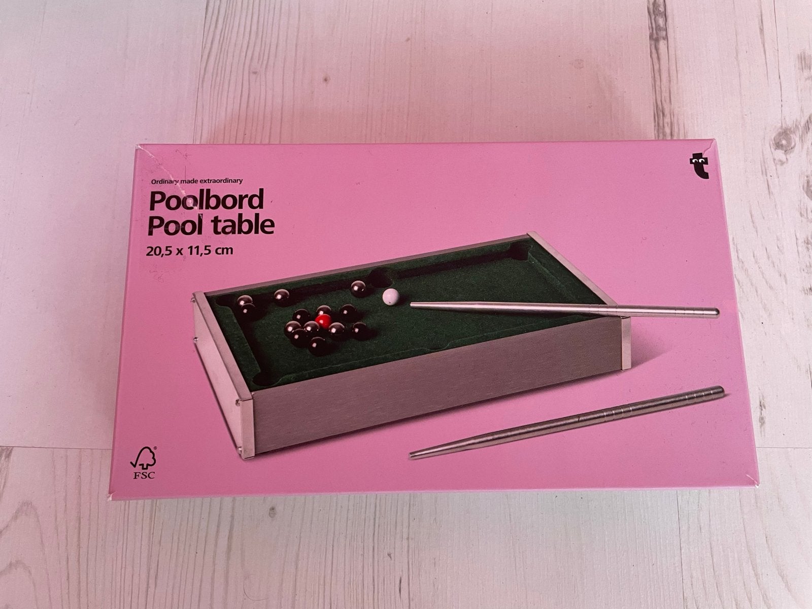 Mini Pooltafel - Draagbaar Poolbord 20,5 x 11,5 cm, Ophalen of Verzenden, Nieuw, Pooltafel
