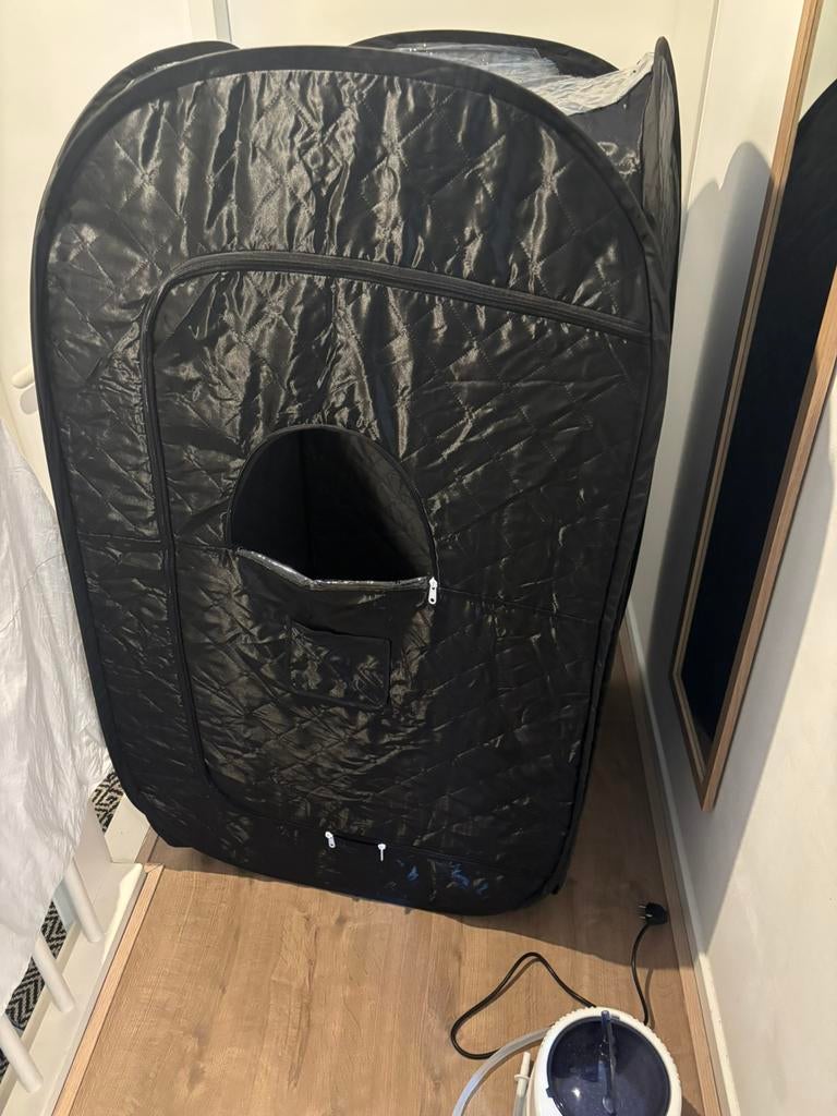 Sauna tent, Ophalen, Zo goed als nieuw, Complete sauna