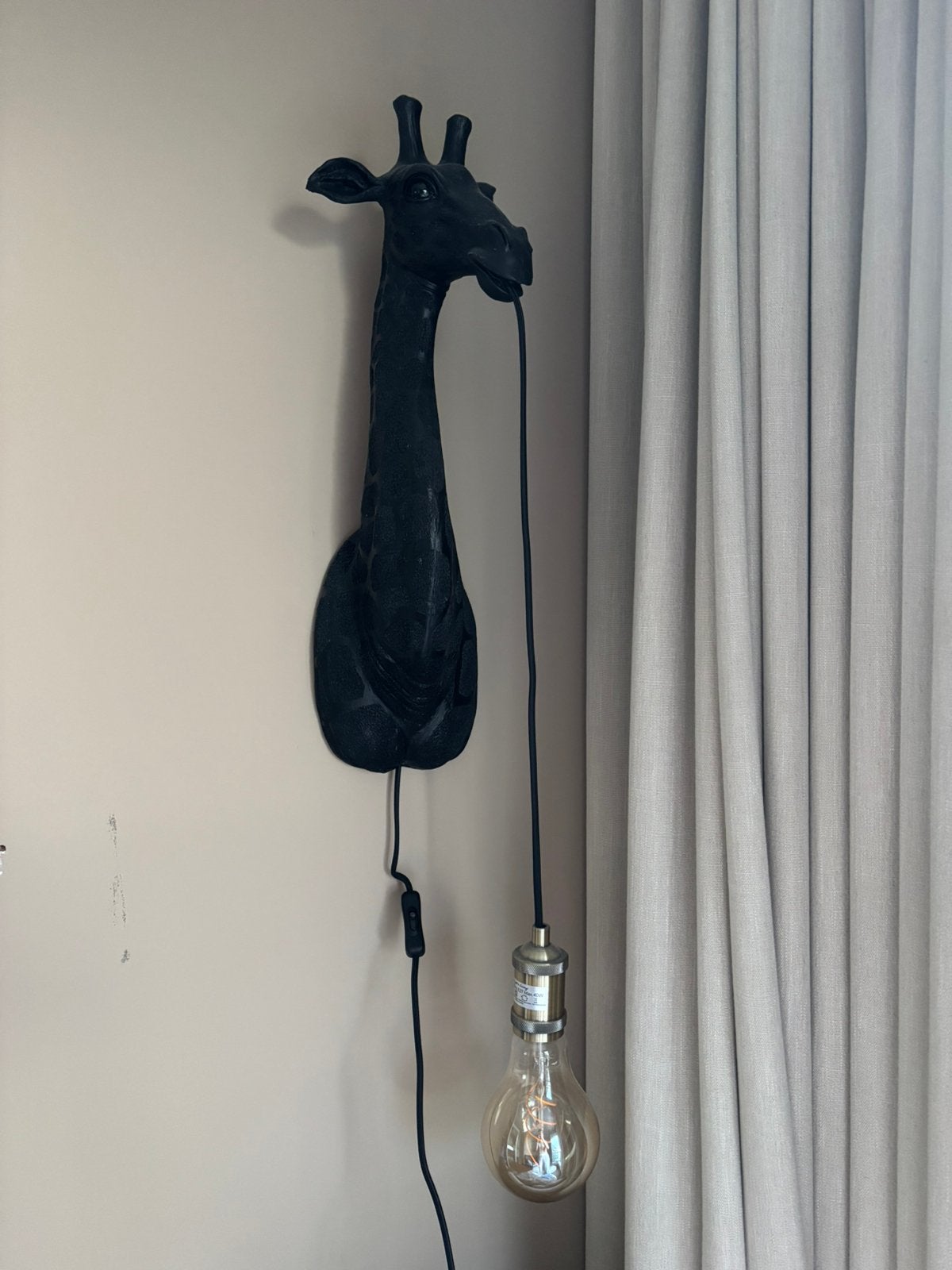 Wandlamp giraffe, Ophalen, Zo goed als nieuw