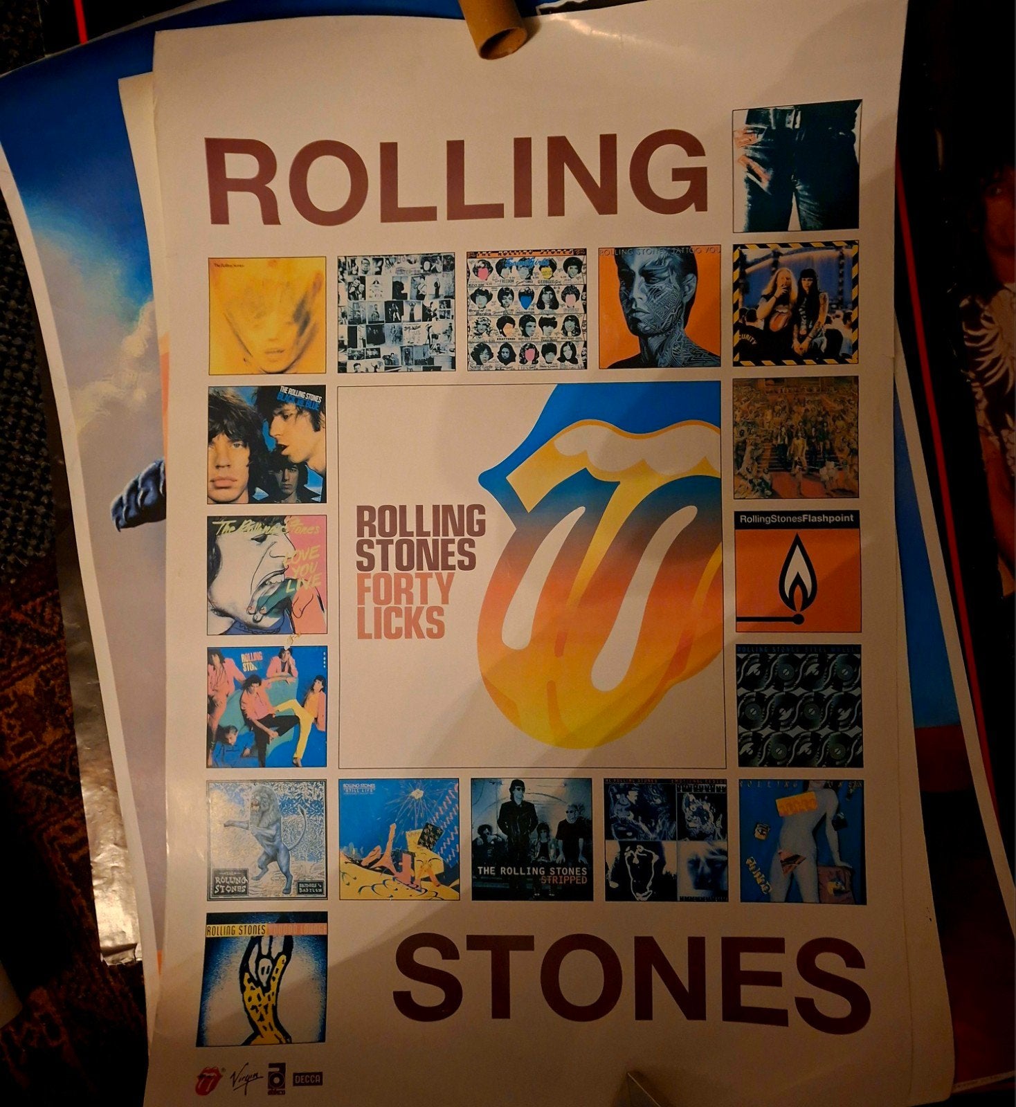 Rolling Stones Forty Licks Poster, Ophalen of Verzenden