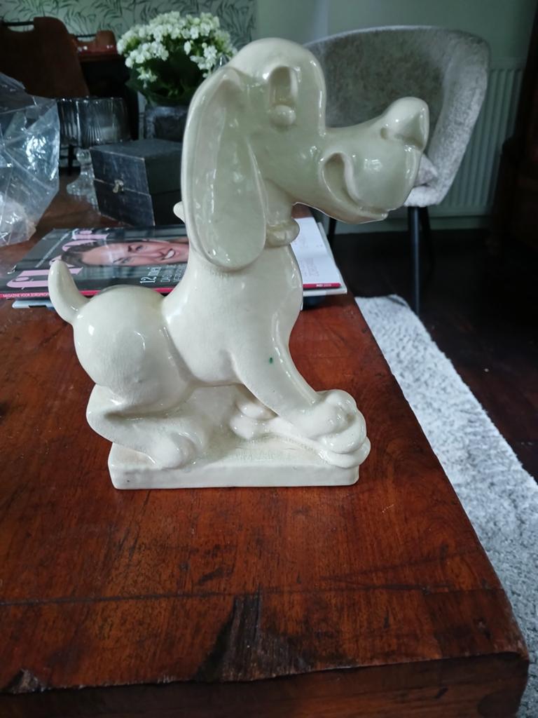 Vintage Keramische Hond Figuur - Decoratief Beeldje, Ophalen of Verzenden