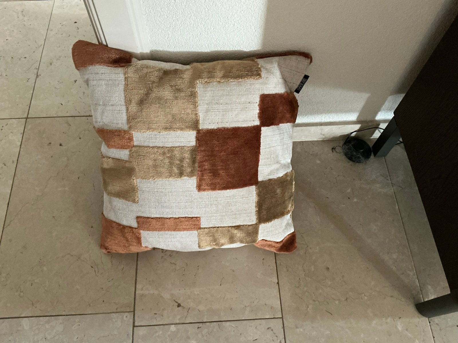 6 Nieuwe Sierkussens 45x45 cm - Patchwork Design, Ophalen, Meerkleurig, Met print, Vierkant