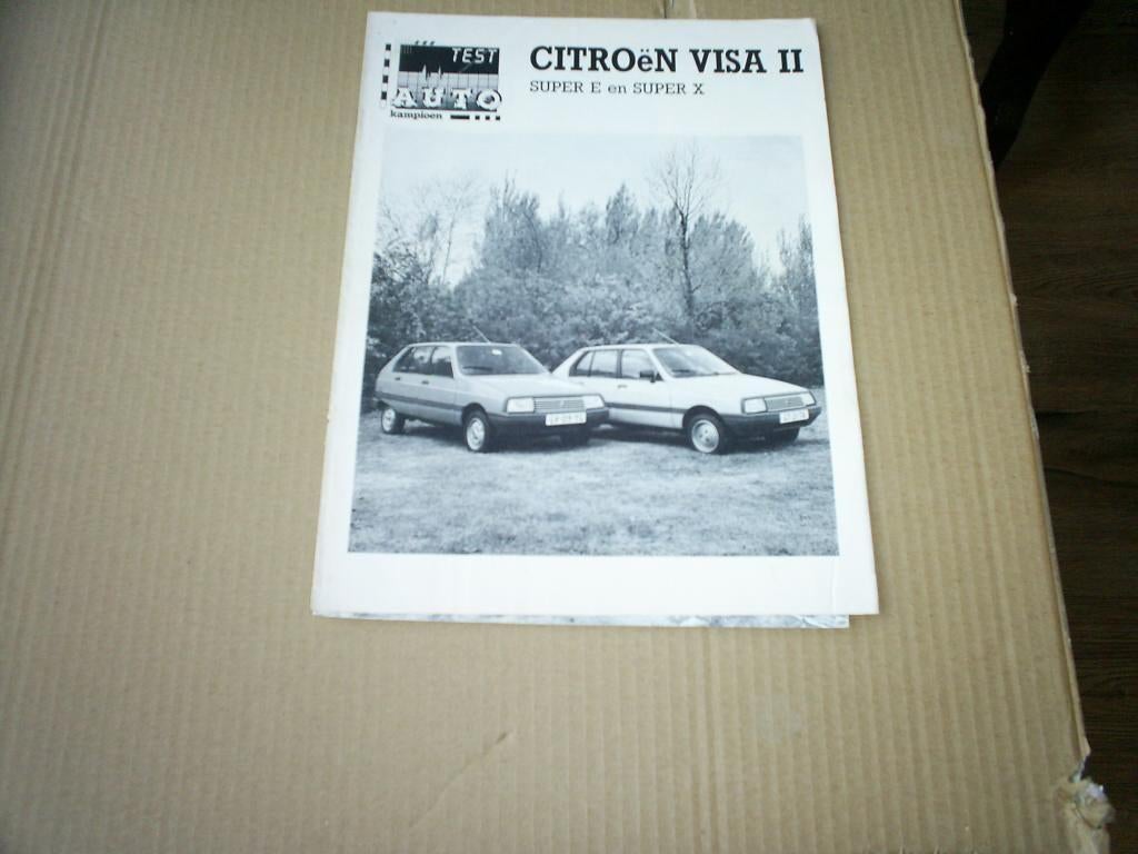 Citroen Visa II Super E / Super X [ 1981 Test 8 pag. ], Verzenden, Zo goed als nieuw, Citroën