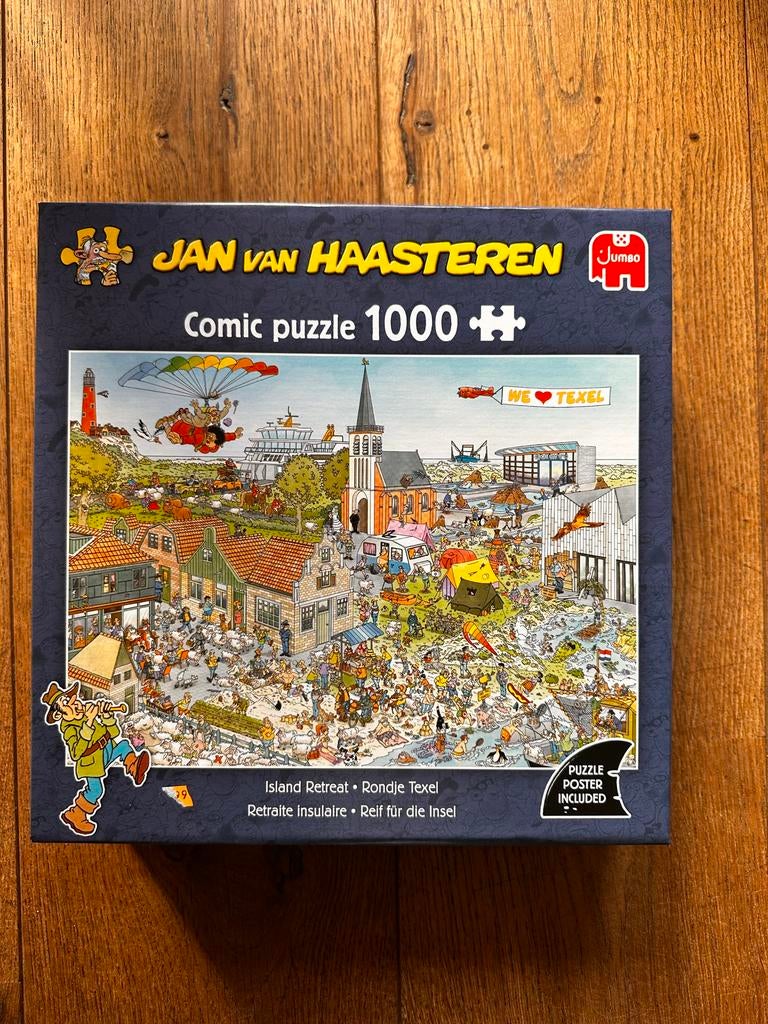 Jan van Haasteren Comic Puzzel NIEUW - TEXEL -  1000 stukjes, Hobby en Vrije tijd, Denksport en Puzzels, Nieuw, Legpuzzel, 500 t/m 1500 stukjes