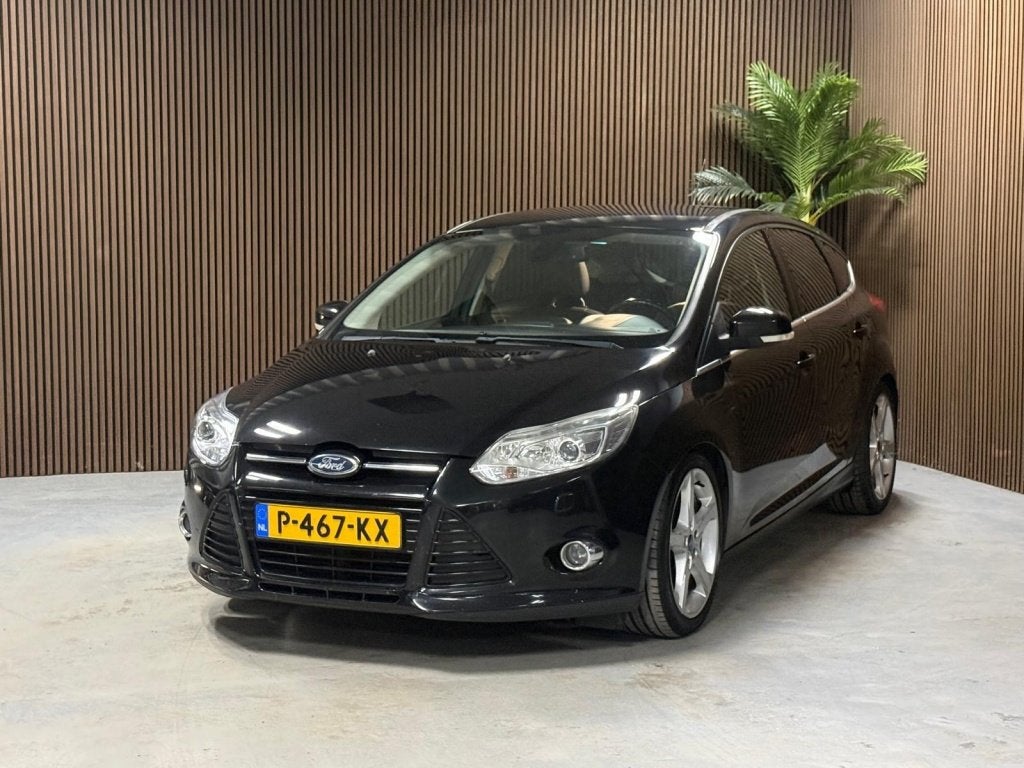 Ford Focus 1.6 EcoB. Titanium (bj 2011), Auto's, Gebruikt, 4 cilinders, Zwart, 665 kg