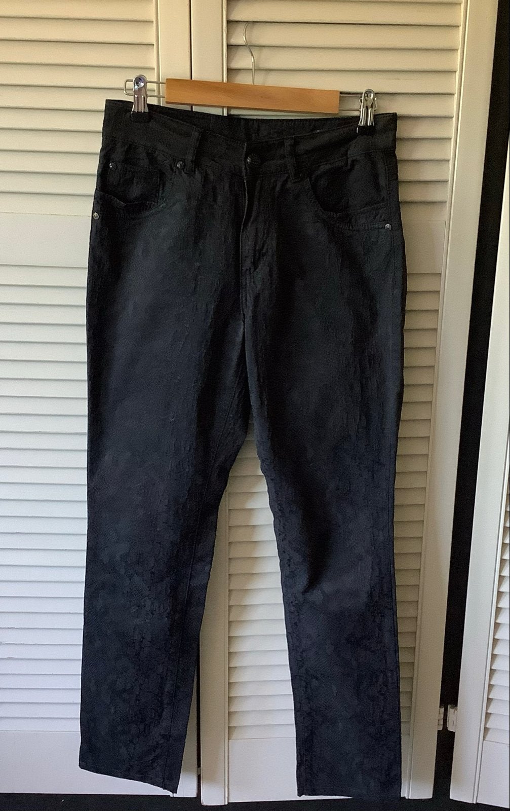 Para Mi Celine L32 Zwarte Broek met Slangenprint, Maat 38/40 (M), Zwart, Ophalen of Verzenden, Lang