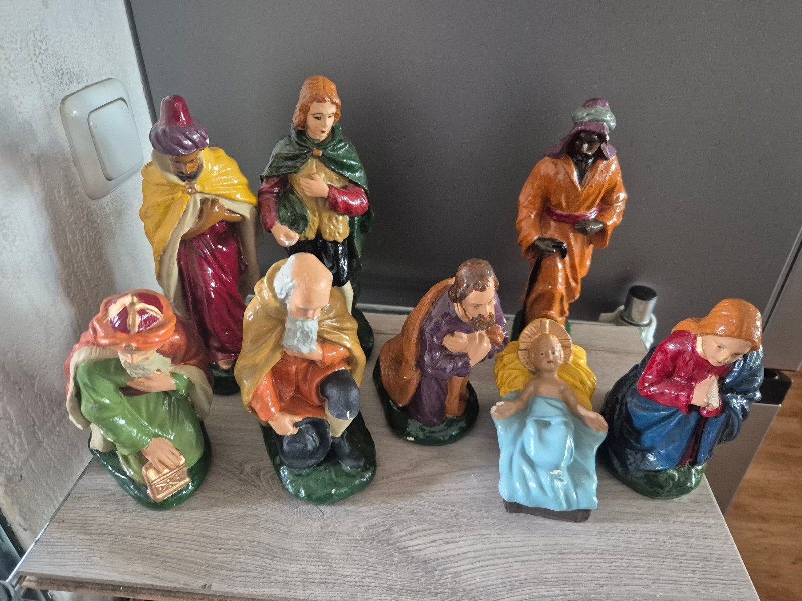 8 kerstbeeldn, Diversen, Ophalen of Verzenden, Gebruikt