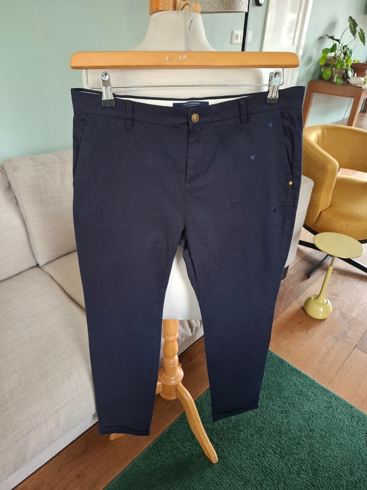 Scotch en Soda broek maat 29/32, Kleding | Dames, Maat 38/40 (M), Blauw, Scotch & Soda, Ophalen of Verzenden