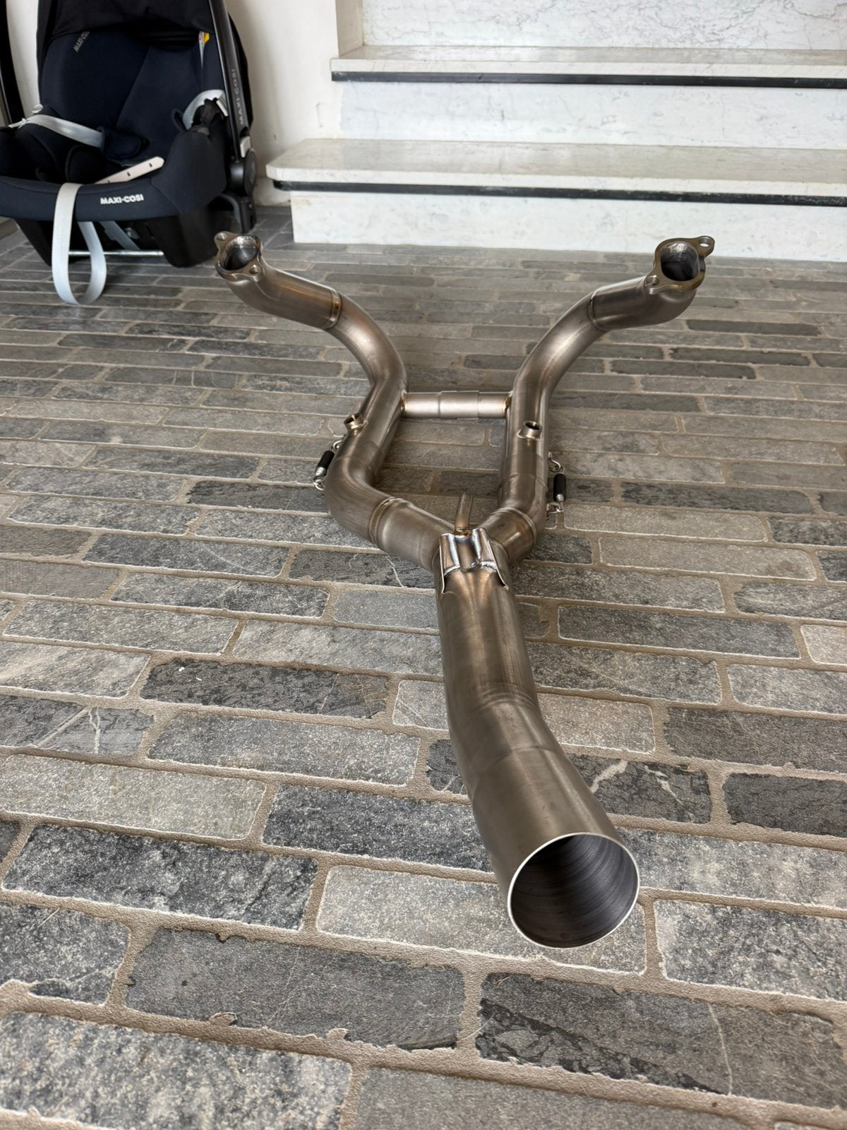 Bmw gs 1200 k50 titnanium uitlaat voorbocht / spruitstuk, Ophalen, Nieuw