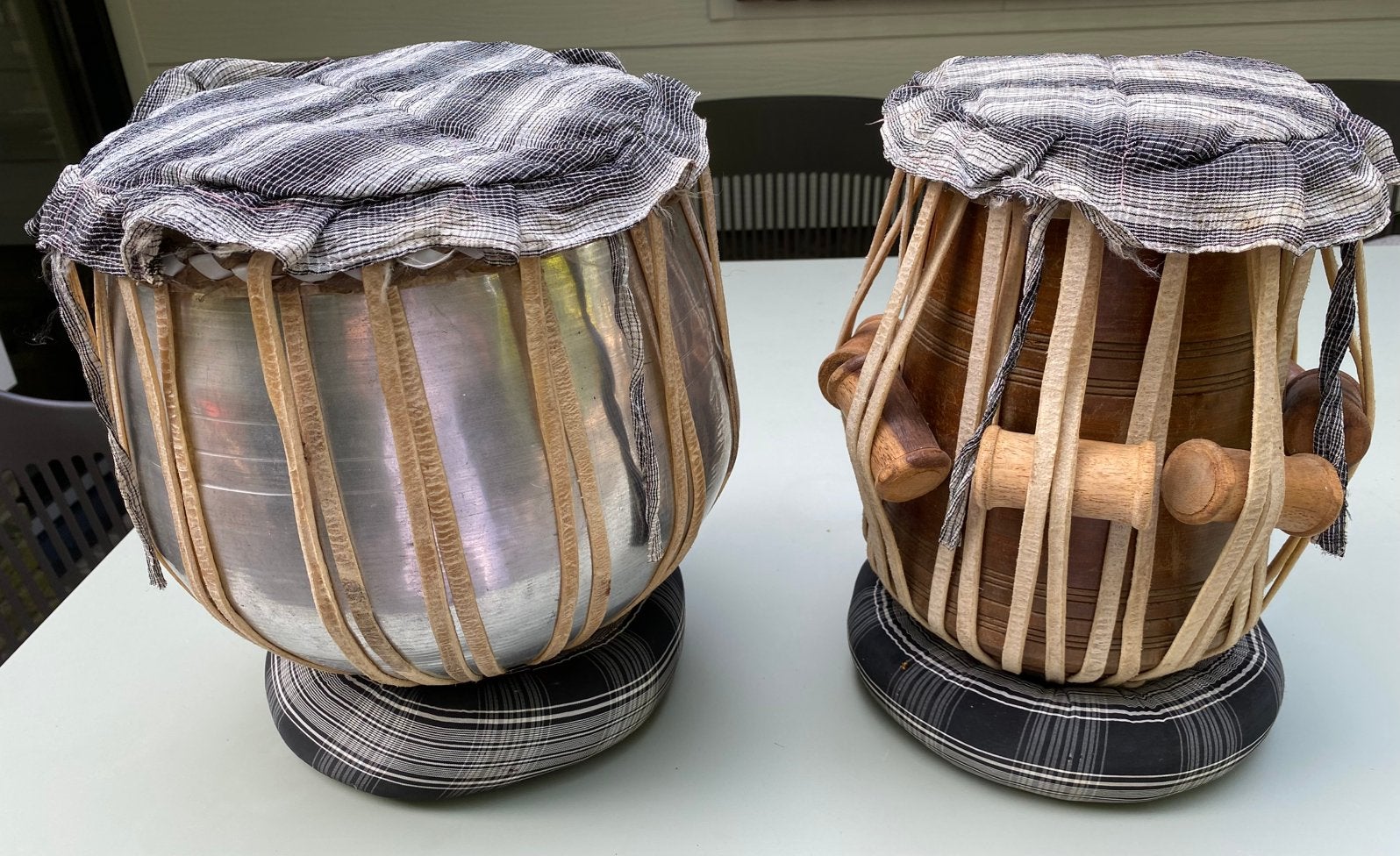 Tabla-set uit India, percussie trommels, Ophalen, Zo goed als nieuw, Trommel