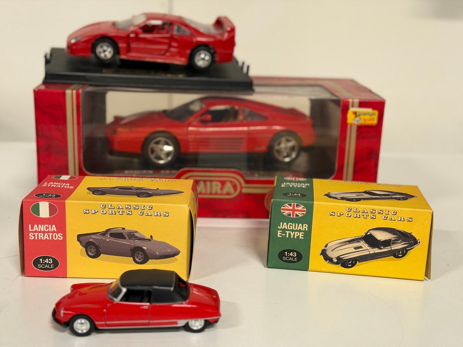 Verzameling modelauto's: Ferrari, Lancia, Jaguar, Aston Mart, Ophalen of Verzenden, Gebruikt, Auto, Overige merken