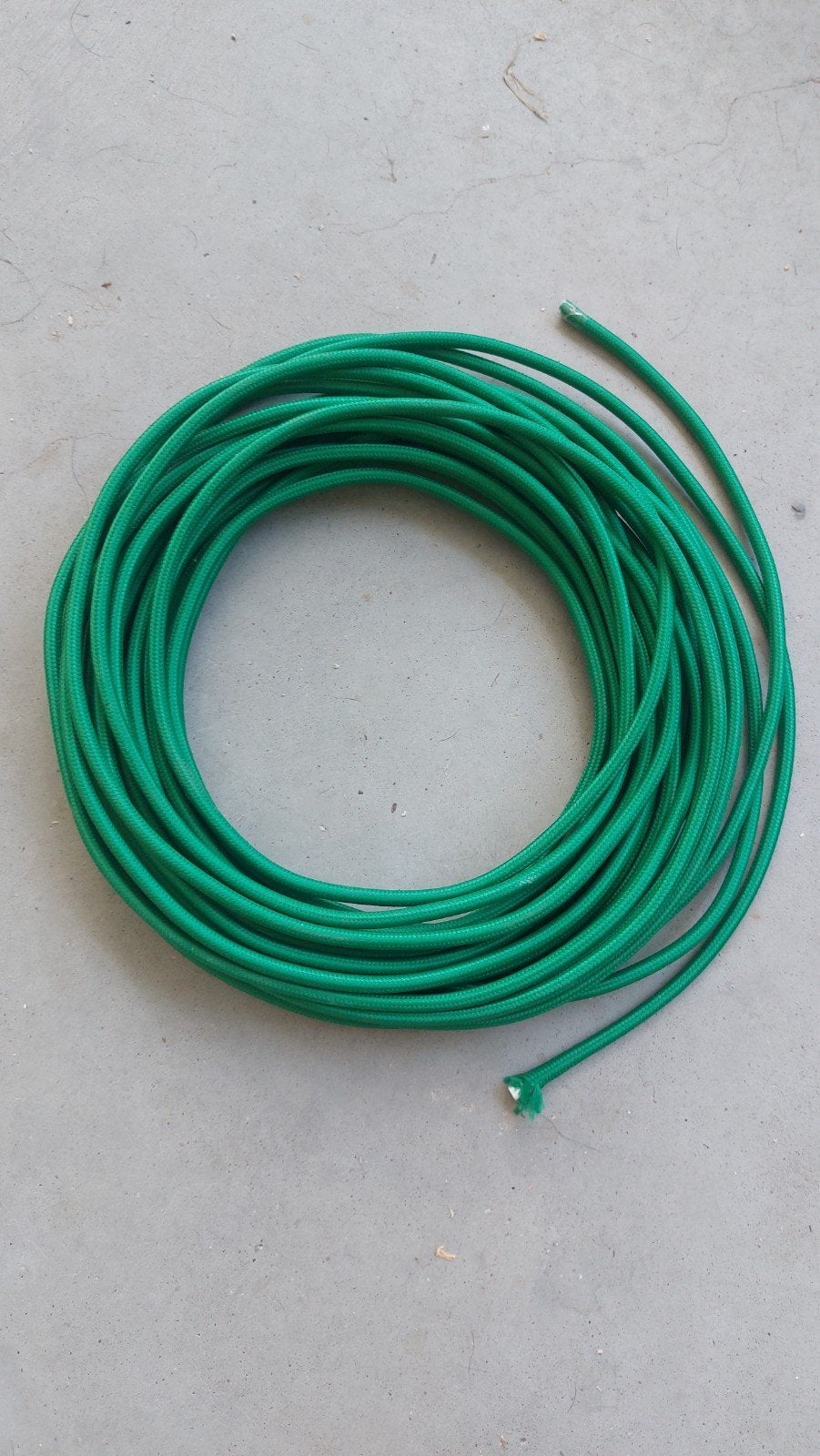 Groene textielkabel - 10 meter, Ophalen of Verzenden, Nieuw, Kabel of Snoer