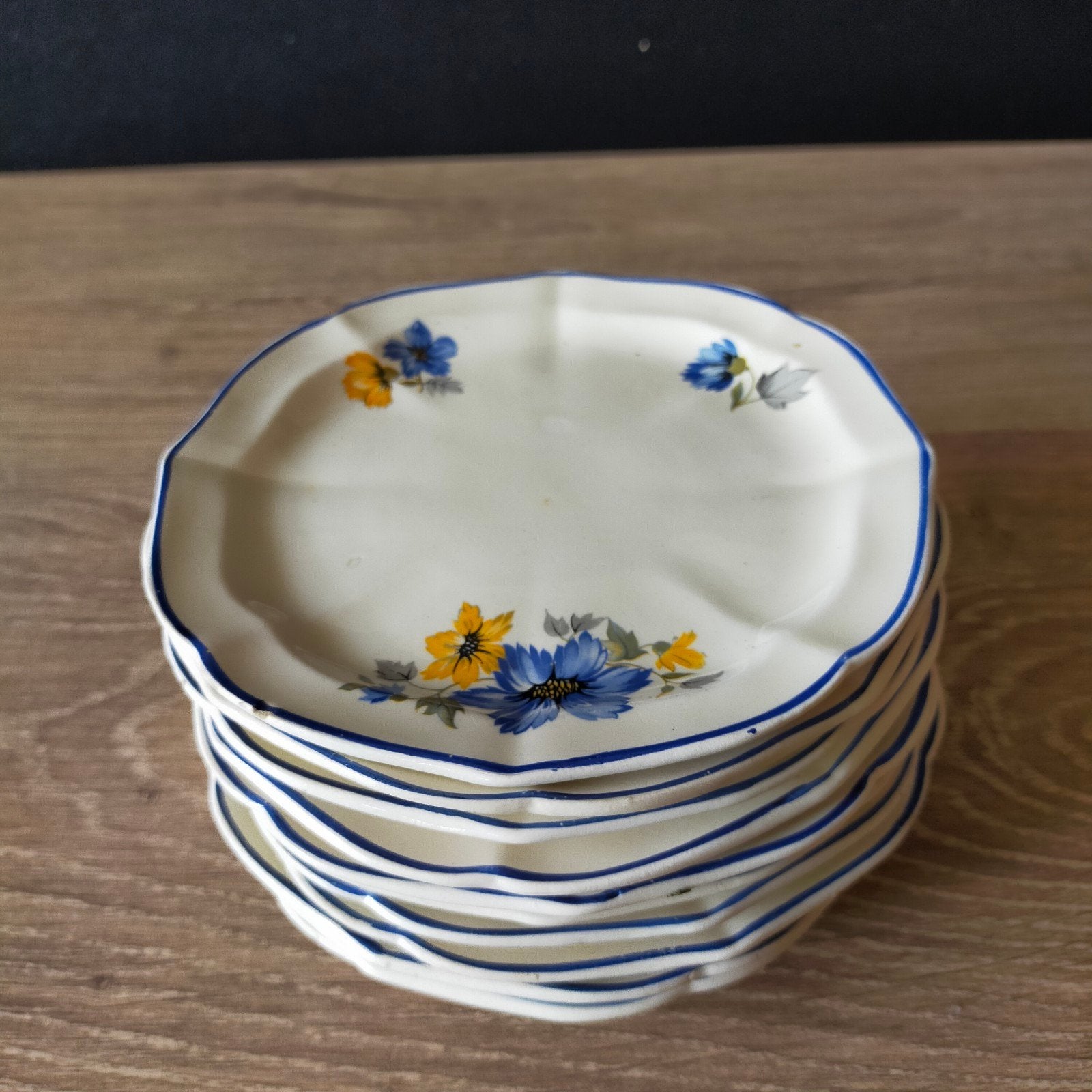 11 gebaksborden van Céramique Maastricht ., Antiek en Kunst, Antiek | Servies los, Ophalen of Verzenden