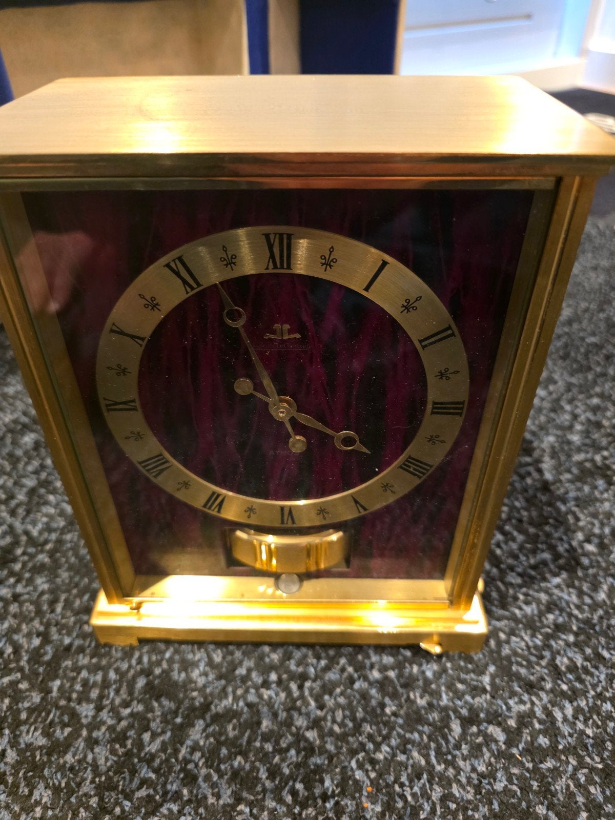 Jaeger-LeCoultre Atmos Klok - Verguld messing inclusief doos, Ophalen of Verzenden