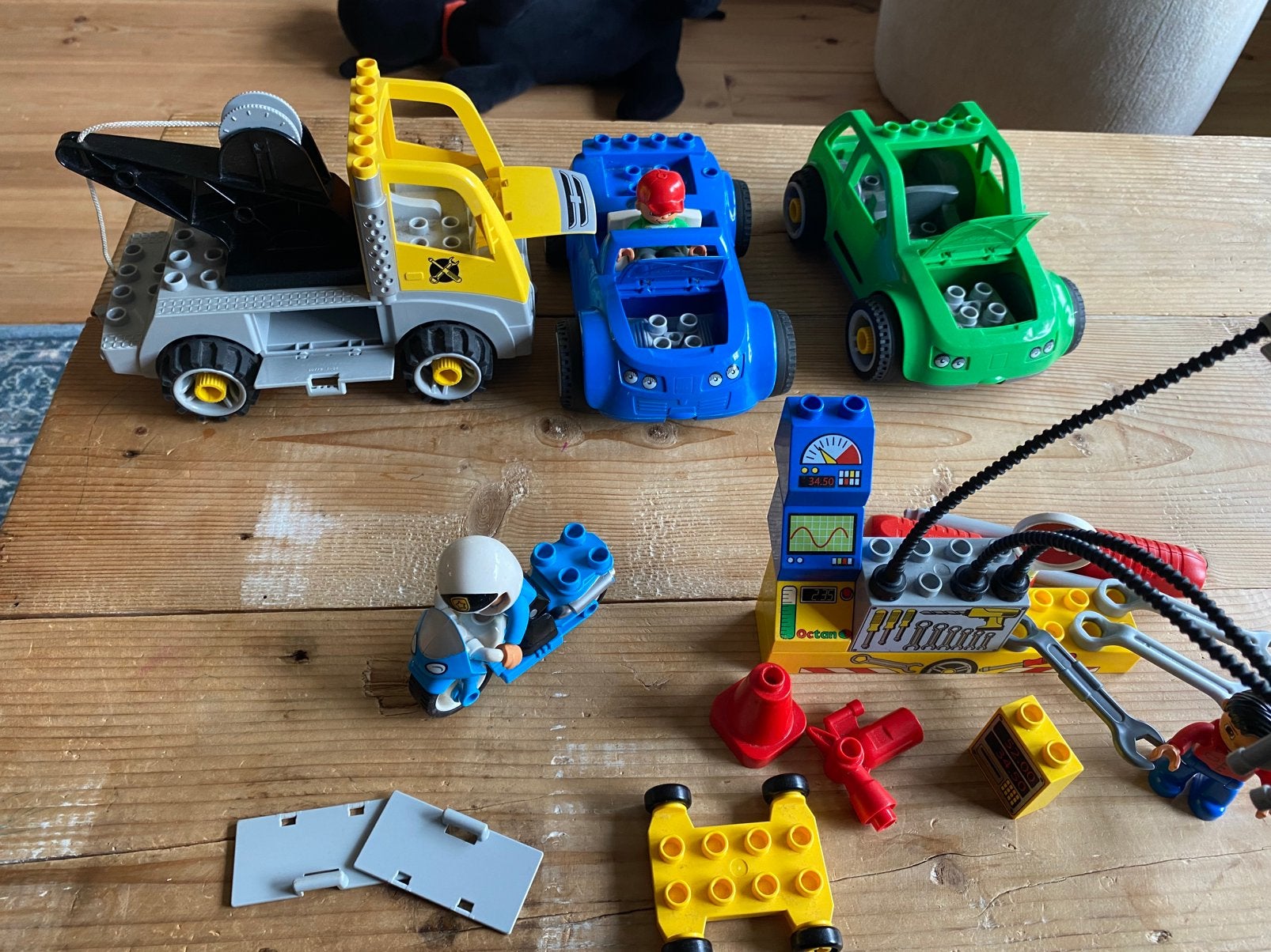 Lego Duplo auto garage, Verzenden, Gebruikt