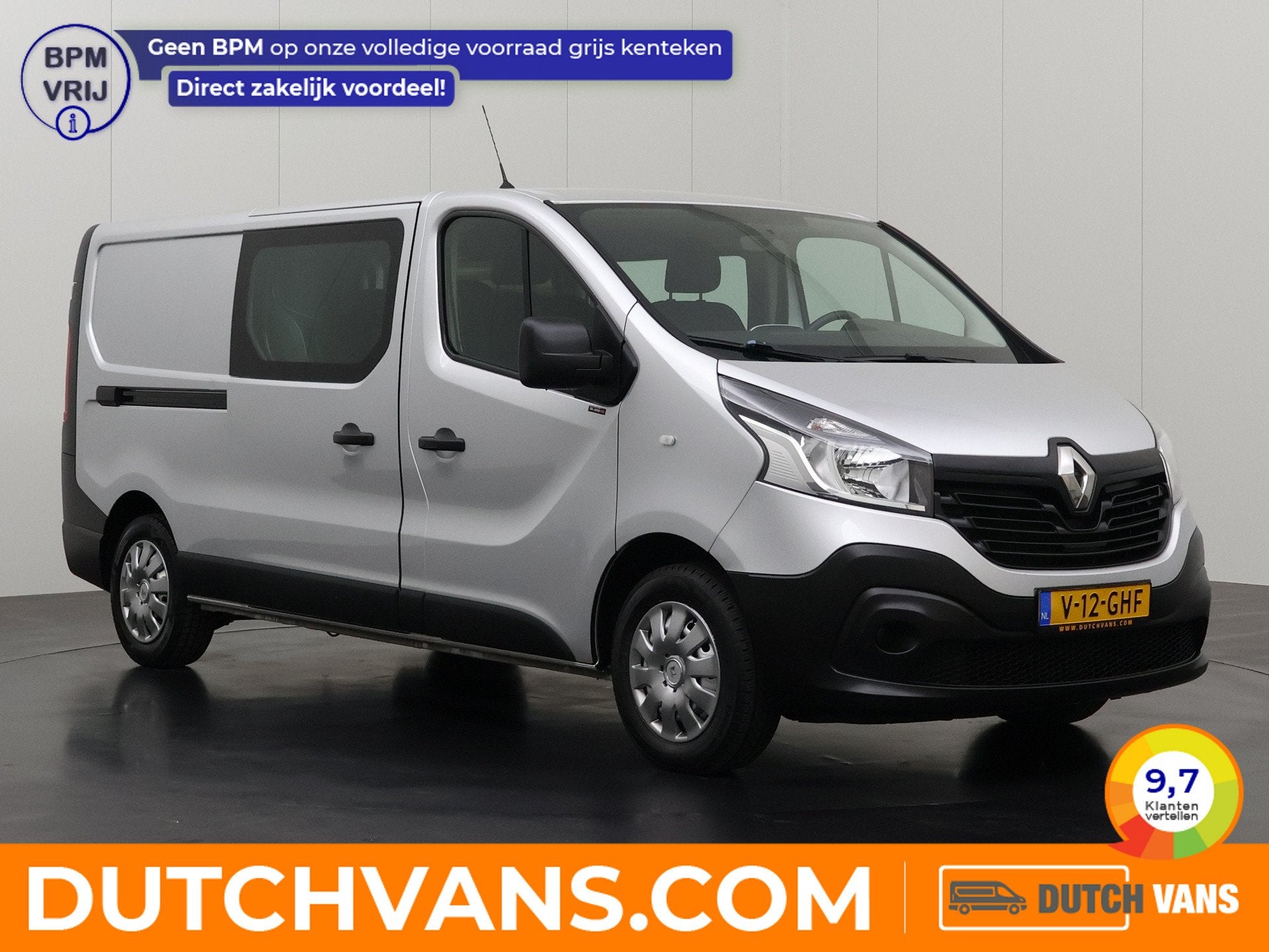 Renault Trafic 1.6DCi Lang Dubbele Cabine | Euro 6 | Airco |, Voorwielaandrijving, Renault, 1875 kg, Te koop