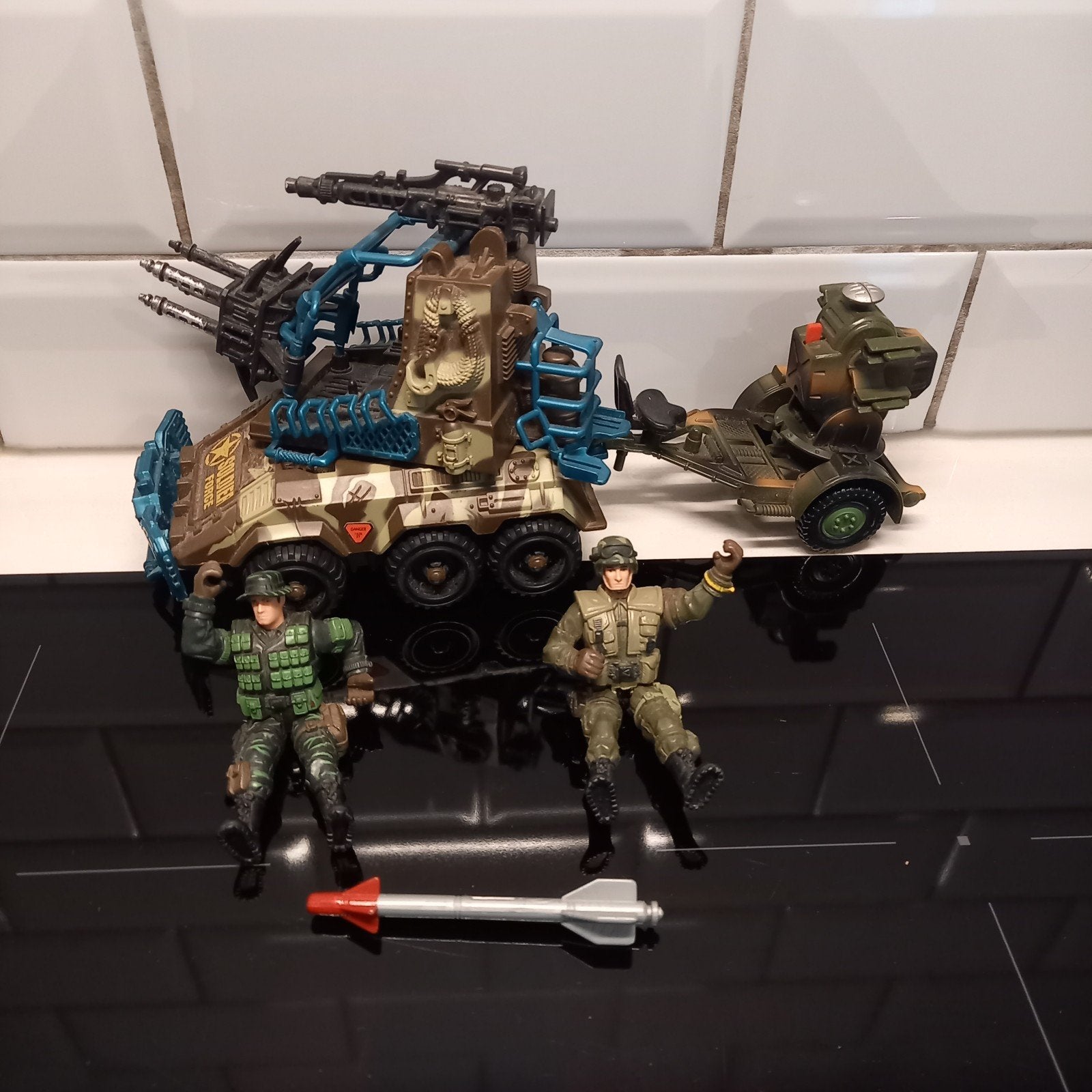 Chap Mei Soldier Force Legerset Voertuig, Aanhanger Figuren, Ophalen of Verzenden