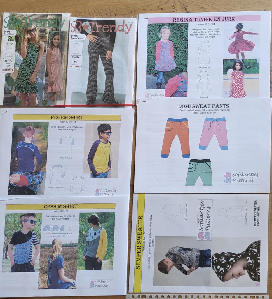 Diverse kinderpatronen, Ophalen of Verzenden, Vrouw, Overige merken
