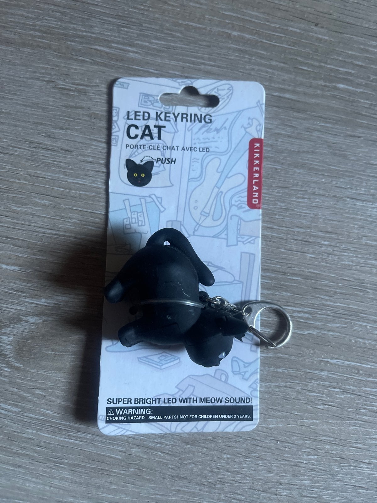 Sleutelhanger kat met lamp, Ophalen of Verzenden, Nieuw