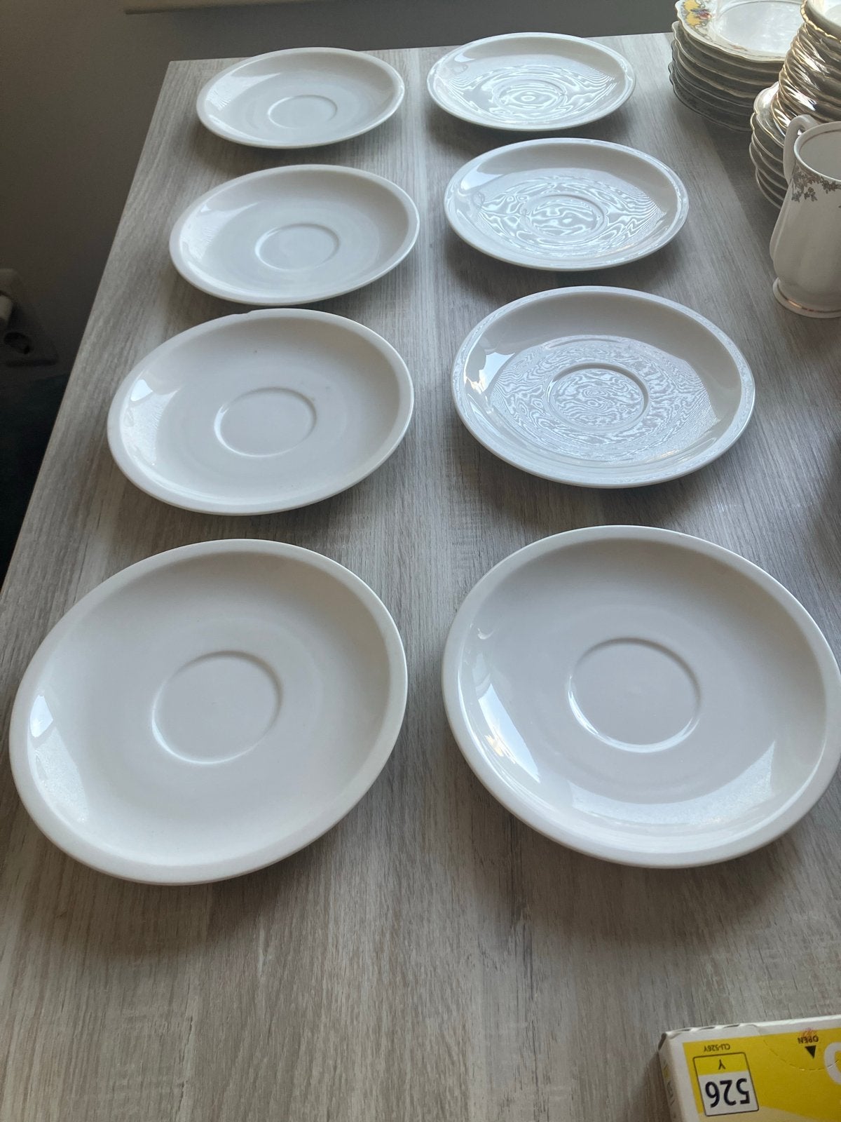Set van 8 Arzberg Germany schotels - wit porselein, Ophalen of Verzenden