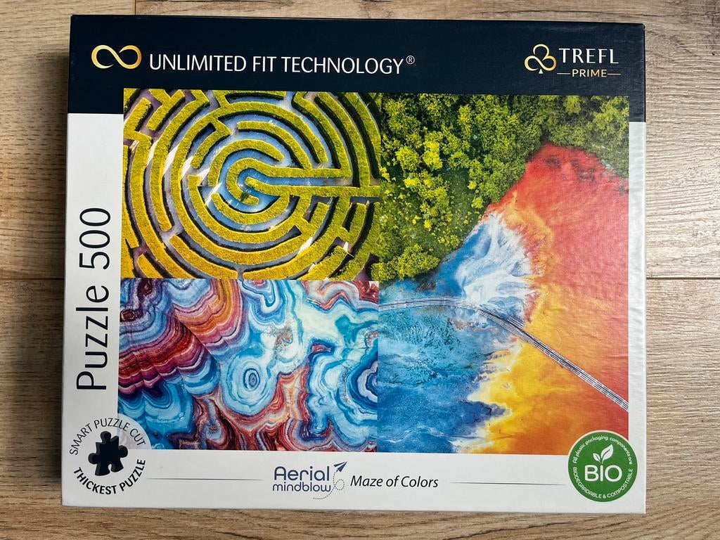 Trefl puzzel 500 stukjes Maze of Colors, Ophalen of Verzenden, 500 t/m 1500 stukjes, Zo goed als nieuw